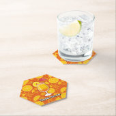 Dessous-de-verre En Papier Cocktail Tequila Sunrise (En situation)