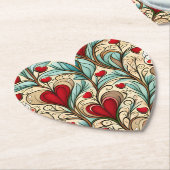 Dessous-de-verre En Papier Coeur (Incliné)