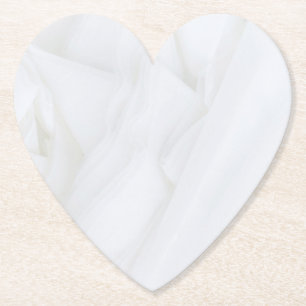 Dessous-de-verre En Papier Coeur en pierre de marbre
