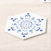 Dessous-de-verre En Papier Coeur neigeux (Incliné)