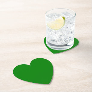Dessous-de-verre En Papier Coeur vert
