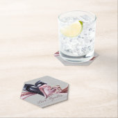 Dessous-de-verre En Papier Coeurs dans le Dessous de verre de synchronisation (En situation)