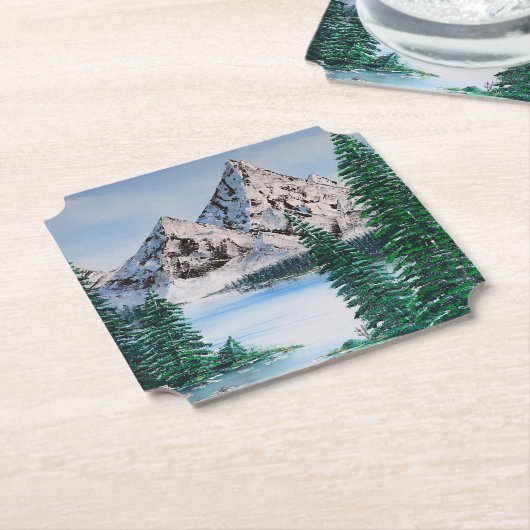 Dessous-de-verre En Papier Cold Mountain (Incliné)