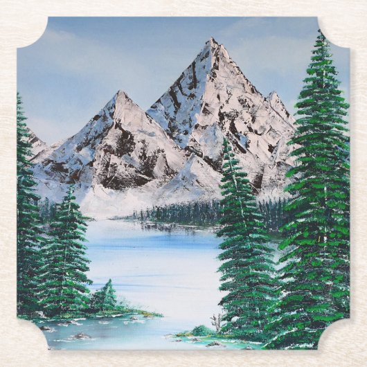 Dessous-de-verre En Papier Cold Mountain (Devant)