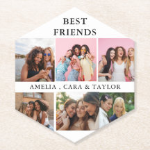 Collage de photos d'amis moderne Simple