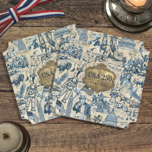Dessous-de-verre En Papier Collage Histoire Américaine Vintage USA 250 ID1308