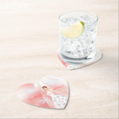 Dessous-de-verre En Papier Collection Lady Elegance - Mariée d'hiver (En situation)