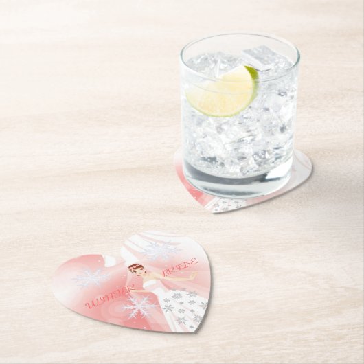 Dessous-de-verre En Papier Collection Lady Elegance - Mariée d'hiver (En situation)