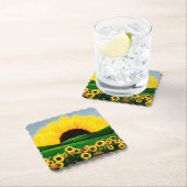 DESSOUS-DE-VERRE EN PAPIER COLLINE DU SOL (En situation)