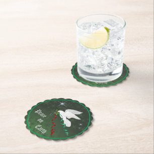 Dessous-de-verre En Papier Colombe blanche