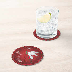 Dessous-de-verre En Papier Colombe blanche