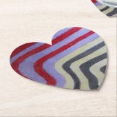 Dessous-de-verre En Papier Coloured Waves Paper Coaster (Incliné)
