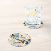 Dessous-de-verre En Papier Composition 8 de Kandinsky (En situation)