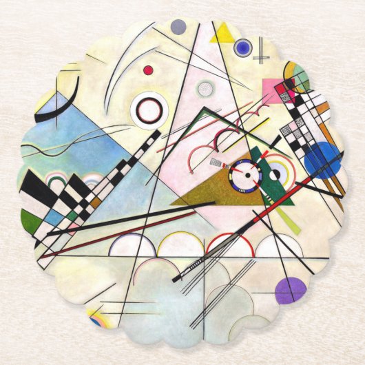 Dessous-de-verre En Papier Composition 8 de Kandinsky (Devant)