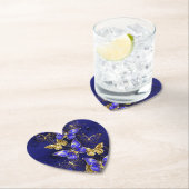 Dessous-de-verre En Papier Composition avec papillons Sapphire (En situation)