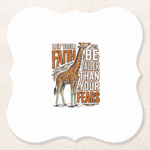 Dessous-de-verre En Papier Conception de chemise inspirante vintage Faith Gir