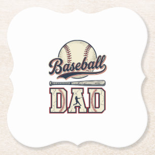 Dessous-de-verre En Papier Conception de chemise vectorielle Vintage Baseball