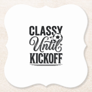 Dessous-de-verre En Papier Conception de chemise vintage de football Classy U