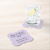 Dessous-de-verre En Papier Conception de l'enterrement de vie de jeune fille  (En situation)