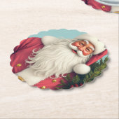 Dessous-de-verre En Papier Conception de vacances festive (Incliné)