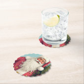 Dessous-de-verre En Papier Conception de vacances festive (En situation)
