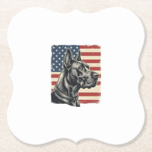 Dessous-de-verre En Papier Conception de vecteur de drapeau patriotique Grand