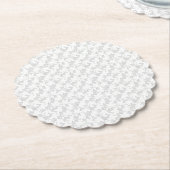 Dessous-de-verre En Papier Conception Décorative Dix-Neuf (Incliné)