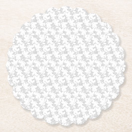 Dessous-de-verre En Papier Conception Décorative Dix-Neuf (Devant)