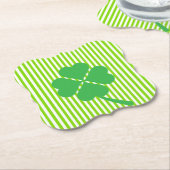 Dessous-de-verre En Papier Conception du jour de la St. Patrick (Incliné)