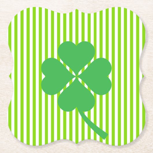 Dessous-de-verre En Papier Conception du jour de la St. Patrick (Devant)