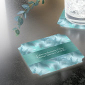 Dessous-de-verre En Papier Conseiller en santé mentale Turquoise et feuilleté