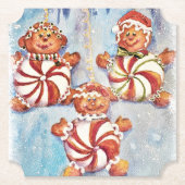 Dessous-de-verre En Papier Cookies de Noël (Devant)