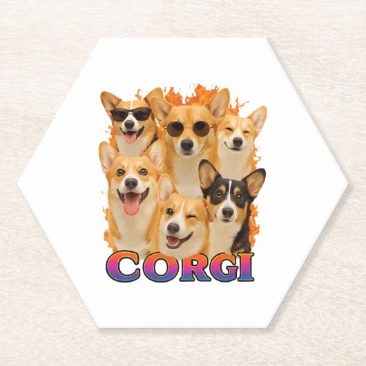 Dessous-de-verre En Papier Copie Corgi (Devant)