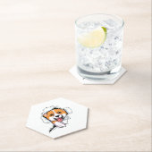 Dessous-de-verre En Papier Copie galloise Corgi (En situation)
