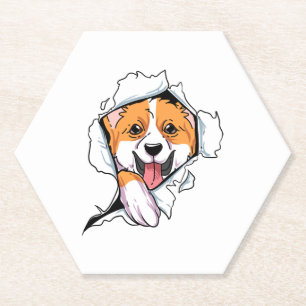 Dessous-de-verre En Papier Copie galloise Corgi