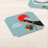 Dessous-de-verre En Papier Coq portugais et saint Bauble de Noël (Incliné)