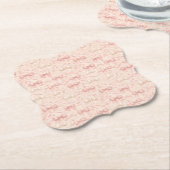 Dessous-de-verre En Papier Coquette Bow Pattern (Incliné)