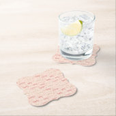 Dessous-de-verre En Papier Coquette Bow Pattern (En situation)