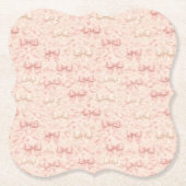 Dessous-de-verre En Papier Coquette Bow Pattern (Devant)