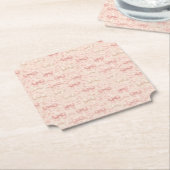 Dessous-de-verre En Papier Coquette Bow Pattern (Incliné)