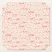 Dessous-de-verre En Papier Coquette Bow Pattern (Devant)