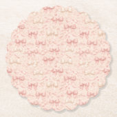 Dessous-de-verre En Papier Coquette Bow Pattern (Devant)