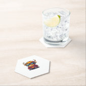 Dessous-de-verre En Papier Coquette Highland Cow Bubblegum Tshirt Design, Hol (En situation)