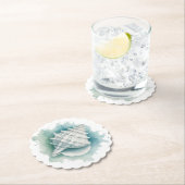 Dessous-de-verre En Papier Coquillage côtier/nautique (En situation)