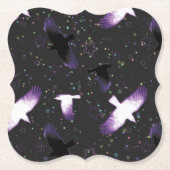 Dessous-de-verre En Papier Corbeaux mystiques (Devant)