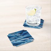 Dessous-de-verre En Papier Corde bleue (En situation)