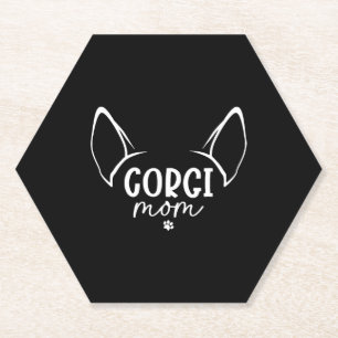 Dessous-de-verre En Papier Corgi Maman