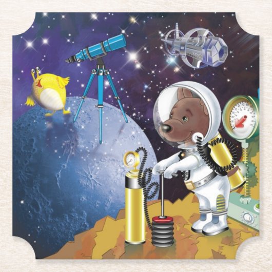 Dessous-de-verre En Papier cosmos (Devant)