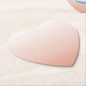 Dessous-de-verre En Papier couleur pastel printanier rose pâle (Incliné)