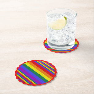 Dessous-de-verre En Papier Couleurs LGBT Pride